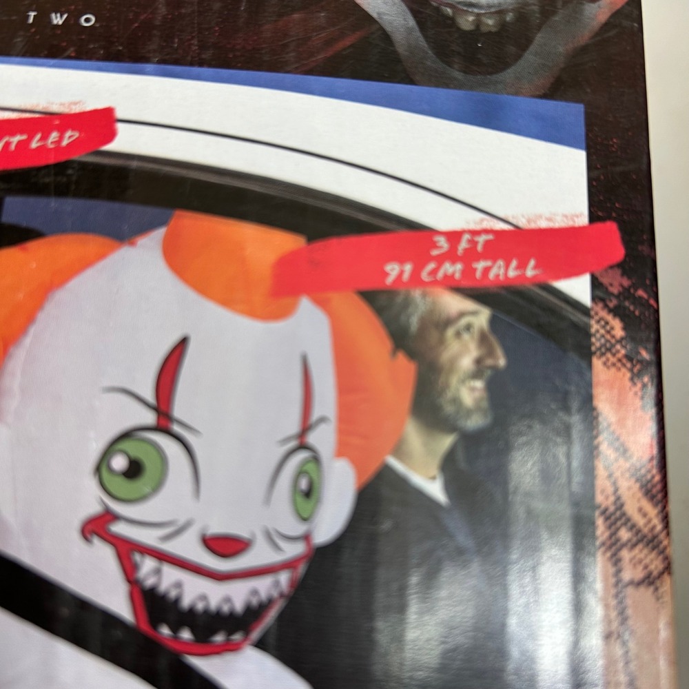 Gemmy IT Chapter Two Pennywise Car Buddy 3ft Airblown Inflatable LED Halloween - Picture 2 of 9
